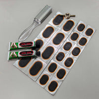 Tire Repair Patch Kit with Glue for Bicycle Motorcycle Electric Vehicle Inner Tube Puncture Fix