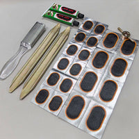 Tire Repair Patch Kit with Glue for Bicycle Motorcycle Electric Vehicle Inner Tube Puncture Fix