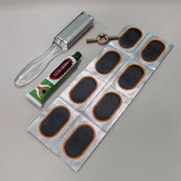 Tire Repair Patch Kit with Glue for Bicycle Motorcycle Electric Vehicle Inner Tube Puncture Fix