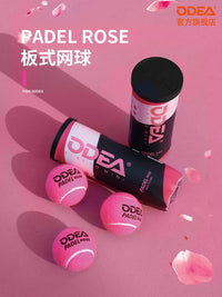 Oudeer Padel Tennis Balls - ROSE Pink, Thick Liner, High Elasticity, Durable for Cage Padel Matches and Training