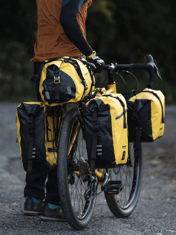 Rhinowalk Bicycle Pannier Bag for Long-Distance Cycling, Waterproof Front/Rear Rack Bag for Touring and Travel