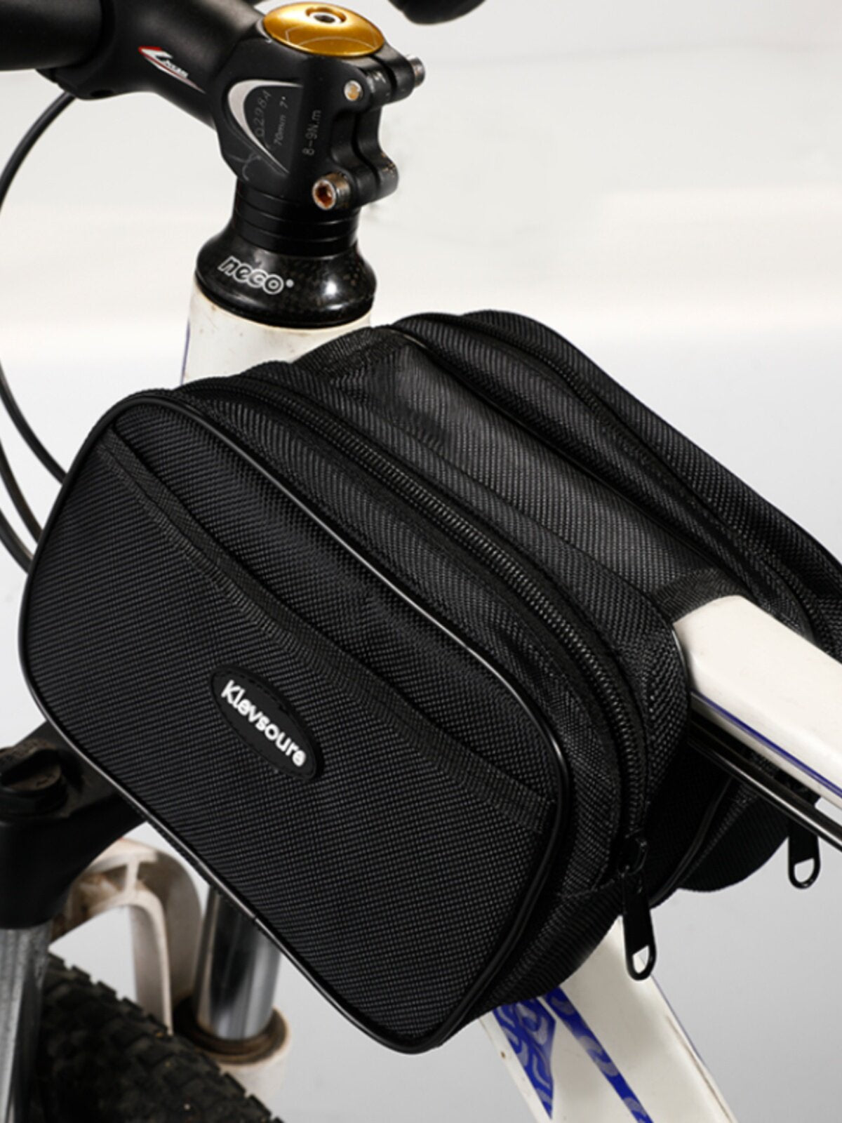Universal Bicycle Front Beam Bag Mountain Road Bike Top Tube Saddle Bag Water-Resistant Cycling Frame Bag