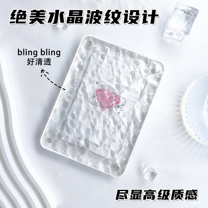 Star Circle Crystal Card Brick Acrylic High-Definition Film 3-inch Small Card Polaroid Photo Frame Guka Magnetic Display Stand