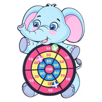Kids Educational Dart Board Sticky Ball Throwing Toy for Boys and Girls, Parent-Child Indoor Elephant Suction Cup Ball Game