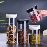 High Borosilicate Glass Vacuum Sealed Jar Kitchen Food Storage Container Coffee Tea Canister