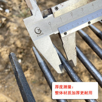 Garden Rake Heavy Duty Iron Rake for Loosening Soil and Planting Vegetables