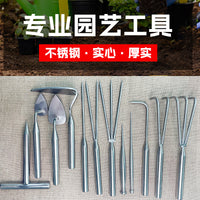 Stainless Steel Hand Rake Cultivator Hoe Garden Tool for Potted Plants and Gardening