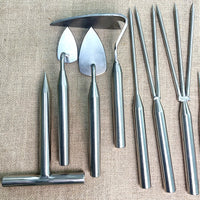 Stainless Steel Hand Rake Cultivator Hoe Garden Tool for Potted Plants and Gardening