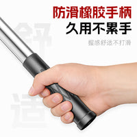 All Stainless Steel Retractable Rake for Beachcombing, Weeding, and Gardening with Non-slip Handle