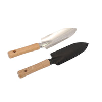 11-Piece Stainless Steel Gardening Tool Set for Outdoor Planting and Potting, Includes Hoe, Trowel, and Rake
