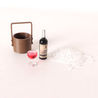 Dollhouse Miniature Camping Ice Bucket OB11 Blythe Doll House Bar Scene Accessories Simulation Portable Water Bucket Prop