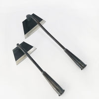 Heavy-Duty All-Steel Hoe with Wooden Handle for Weeding, Cultivating, and Gardening