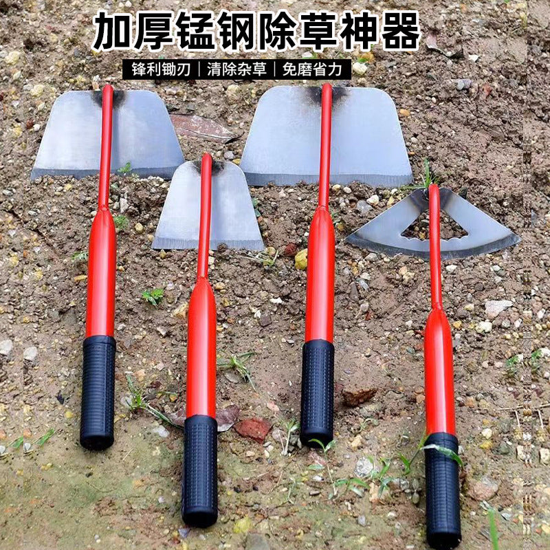 Small Hand Hoe for Gardening, Weeding, Soil Loosening, and Planting - Manganese Steel Dual-Purpose Shovel and Digging Tool