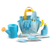Kids Garden Planting Tool Set with Shovel, Rake, Storage Basket, and Watering Can - 2022 New Arrival