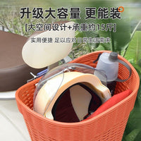 Electric Bicycle Rear Basket Motorcycle Tail Hanging Basket Large Capacity School Bag Basket Backrest Vegetable Basket