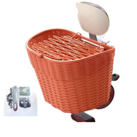 Electric Bicycle Rear Basket Motorcycle Tail Hanging Basket Large Capacity School Bag Basket Backrest Vegetable Basket