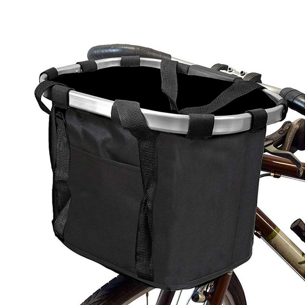 Foldable Bicycle Basket Aluminum Alloy Front Bag for Folding Bikes Cycling Mountain Bike Accessories