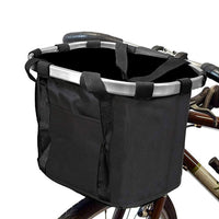 Foldable Bicycle Basket Aluminum Alloy Front Bag for Folding Bikes Cycling Mountain Bike Accessories