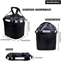 Foldable Bicycle Basket Aluminum Alloy Front Bag for Folding Bikes Cycling Mountain Bike Accessories
