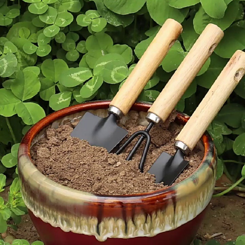 Gardening Tool Set for Potted Plants and Flower Arrangement - 3-Piece Home Use Planting Shovel Kit