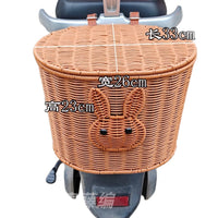 Bicycle Basket with Lid for Electric Bikes - Front Handlebar Storage