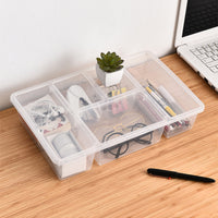 Plastic Kitchen Food Storage Container with Lid Refrigerator Organizer Transparent Desktop Dustproof Storage Box