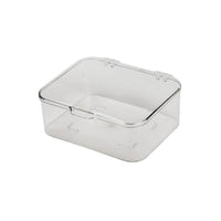 Desktop Acrylic Transparent Storage Box with Flip Lid - Dustproof Cosmetic and Food Organizer