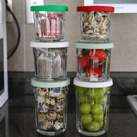Joliema Glass Storage Jar with Lid for Sous Vide, Snacks, Tea, Dried Fruit, Coffee Beans