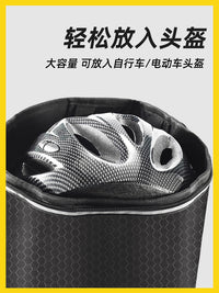 Electric Bicycle Basket Waterproof Foldable Bike Front Basket Mountain Bike Hanging Basket Large Capacity Shopping Basket