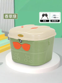 Universal Thickened Electric Bicycle Storage Basket with Lock, Rainproof Front/Middle/Rear Mount Large Capacity Foldable Bike Basket