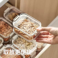 Multi-Compartment Glass Spice Jar with Airtight Seal for Kitchen Food Storage