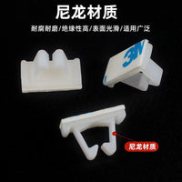 Self-Adhesive Cable Tie Mounts Nylon Wire Organizer Clips for Power Cords and Network Cables
