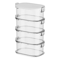 Stackable Spice Storage Box Kitchen Food Grade Seasoning Container with Lid for Pepper and Dried Spices
