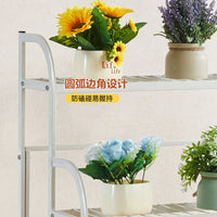 Multi-tier Floor-standing Plant Stand Nordic Style Indoor Balcony Ladder Corner Flower Rack