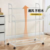 Multi-tier Floor-standing Plant Stand Nordic Style Indoor Balcony Ladder Corner Flower Rack