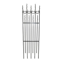 Wrought Iron Climbing Trellis for Garden Roses and Green Plants - Outdoor Metal Flower Stand Fence