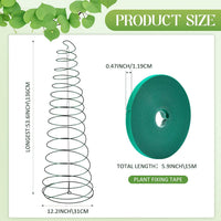 Climbing Plant Support Metal Trellis for Garden Spiral Vine Support Frame for Herbs and Flowers