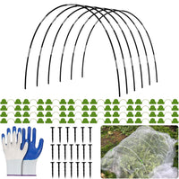 Garden Plant Greenhouse Hoop Grow Tunnel Anti-Bird Animal Protection Support Frame Set Plant Support Garden Stakes Kit