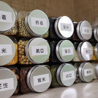 Grain Storage Container with Dividers, Sealed Jar for Kitchen Dry Goods, Spices, Tea, Food-Grade Moisture-Proof Storage