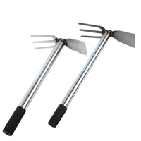 Garden Tool Hoe and Shovel Combo, Dual-Purpose Flat Hoe for Weeding, Digging, Planting, and Gardening
