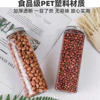 Grain Storage Container with Dividers, Sealed Jar for Kitchen Dry Goods, Spices, Tea, Food-Grade Moisture-Proof Storage