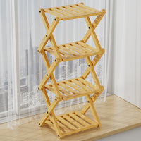 Foldable Multi-tier Plant Stand for Balcony Indoor Living Room Floor-standing Flower Pot Rack Succulent Plant Display Shelf