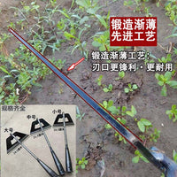 Manganese Steel Hardened Hollow Weeding Hoe for Agriculture, Sharp All-Steel Large Hollow Hoe for Vegetable Gardens
