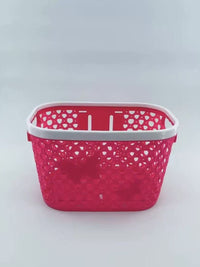 Children's Bicycle Front Basket, Thickened Plastic Princess Bike Basket for 12/14/16/18/20 Inch Bikes