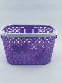 Children's Bicycle Front Basket, Thickened Plastic Princess Bike Basket for 12/14/16/18/20 Inch Bikes