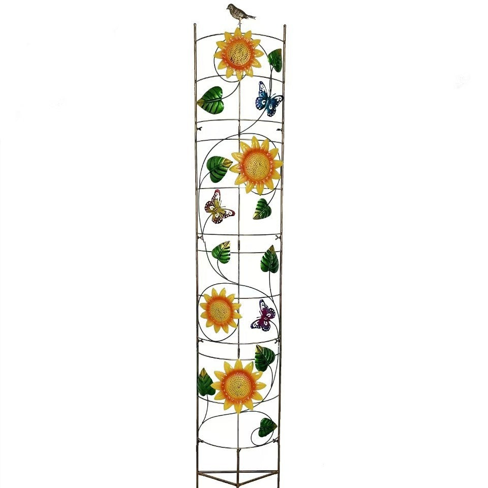 Half-Round Metal Garden Trellis for Climbing Plants, Rustproof and Sturdy Outdoor Support for Vegetables and Flowers
