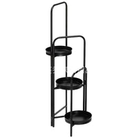 Nordic Simple Iron Art Flower Stand Multi-layer Foldable Floor-standing Plant Shelf for Living Room Balcony