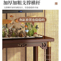Multi-layer Plant Stand for Living Room Balcony Outdoor, Movable Flower Pot Rack with Fish Tank Placement