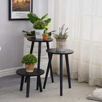 Solid Wood Plant Stand Floor-standing Flower Rack Balcony Green Dill Spider Plant Pot Holder Indoor Flower Table Bay Window Succulent Planter