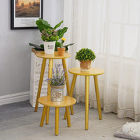Solid Wood Plant Stand Floor-standing Flower Rack Balcony Green Dill Spider Plant Pot Holder Indoor Flower Table Bay Window Succulent Planter